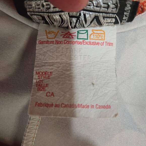 Vintage 90s Y2K Pinup Girl Print Blokette Varsity Numbers Maxi Dress size M/L - Picture 12 of 12